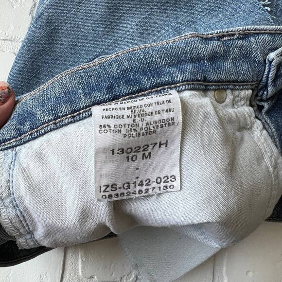 Vintage 90s Riders Women's Light Wash Cut Off Jean Shorts - sz 10 - Picture 7 of 7